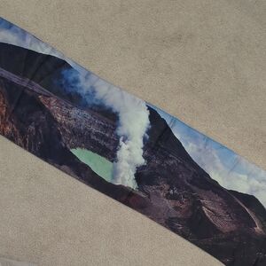 Scenic Volcano Print Scarf